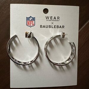 BaubleBar Silver Hoop Earrings
